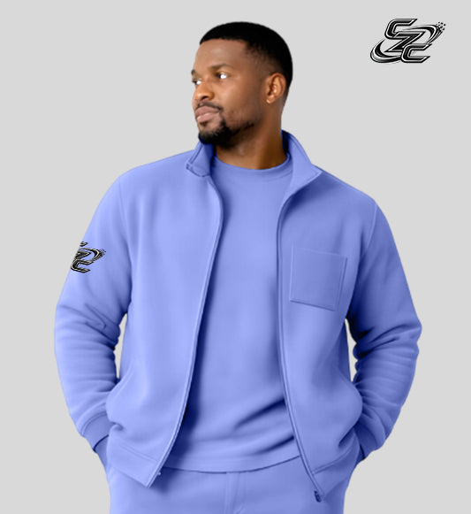 Zippers - Flax Blue