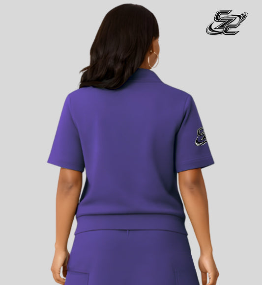 Girls Zipper - Violet Purple