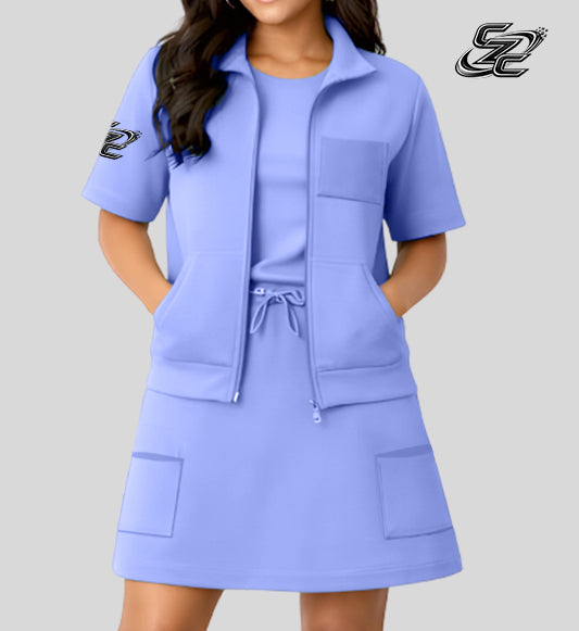 Skirt - Flax Blue