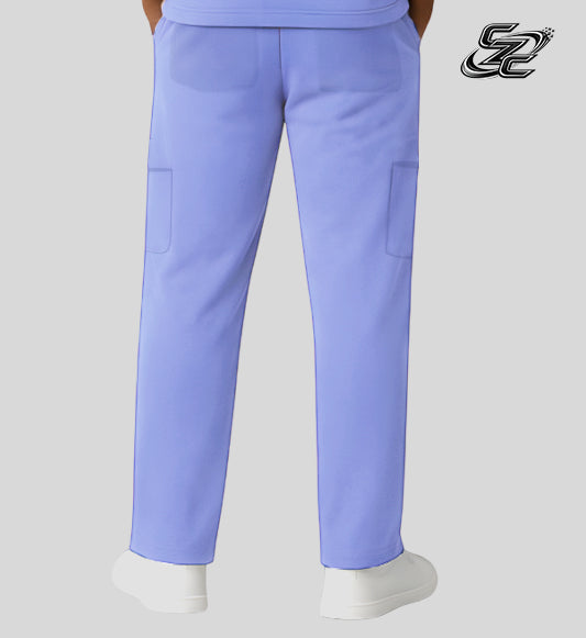Straight Trouser - Flax Blue