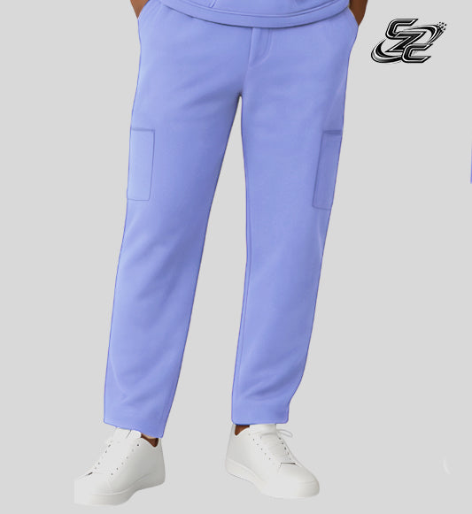 Straight Trouser - Flax Blue